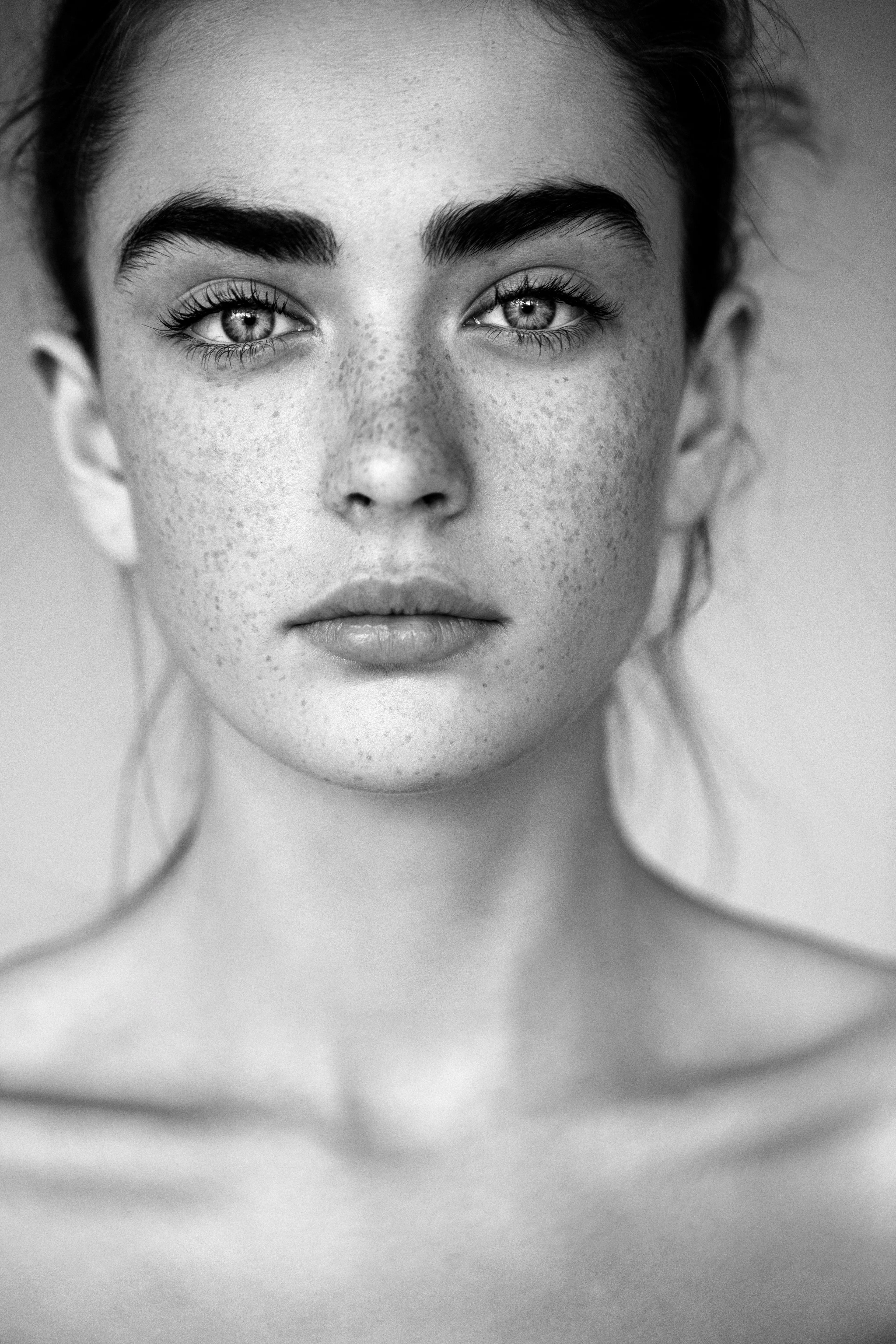 Velvet Lashes and Beauty — editorial studio portrait